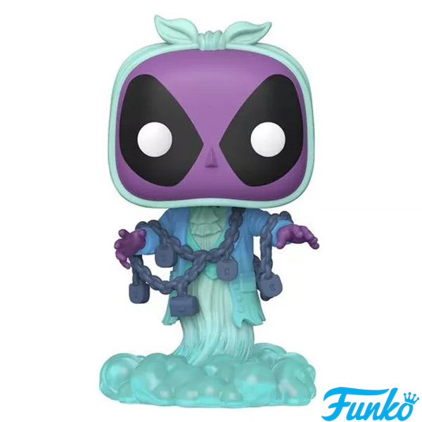 Funko POP #1494 Plus Marvel Deadpool as Jacob Marley Figure